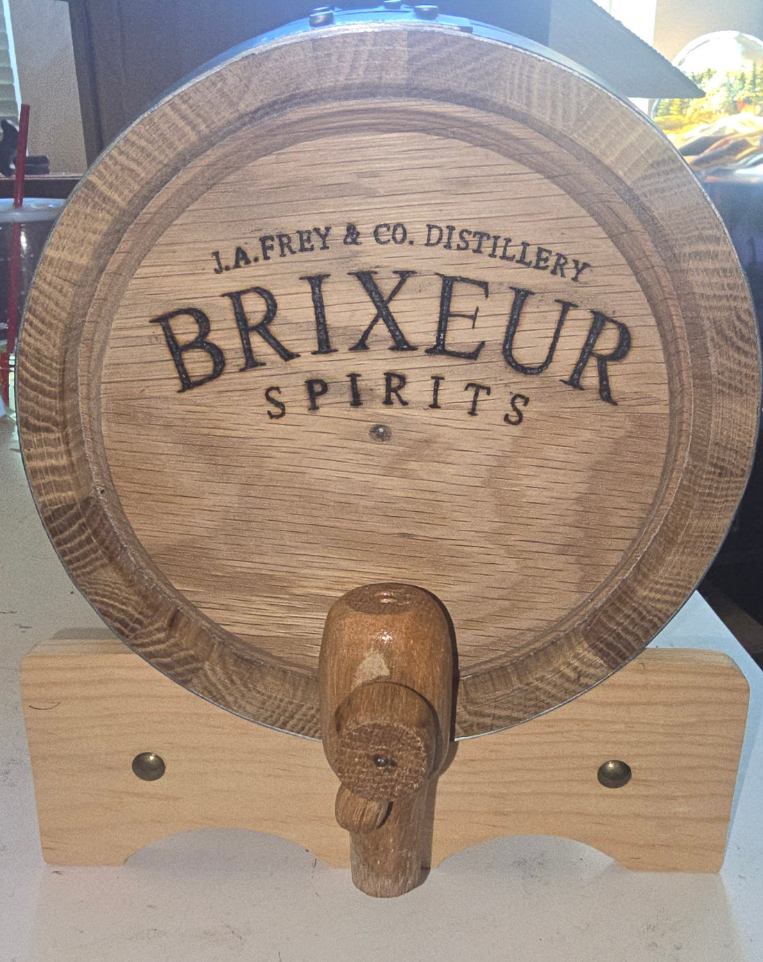 Brixuer spirits tabletop barrel