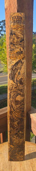 (Kickin Bass) wine barrel stave