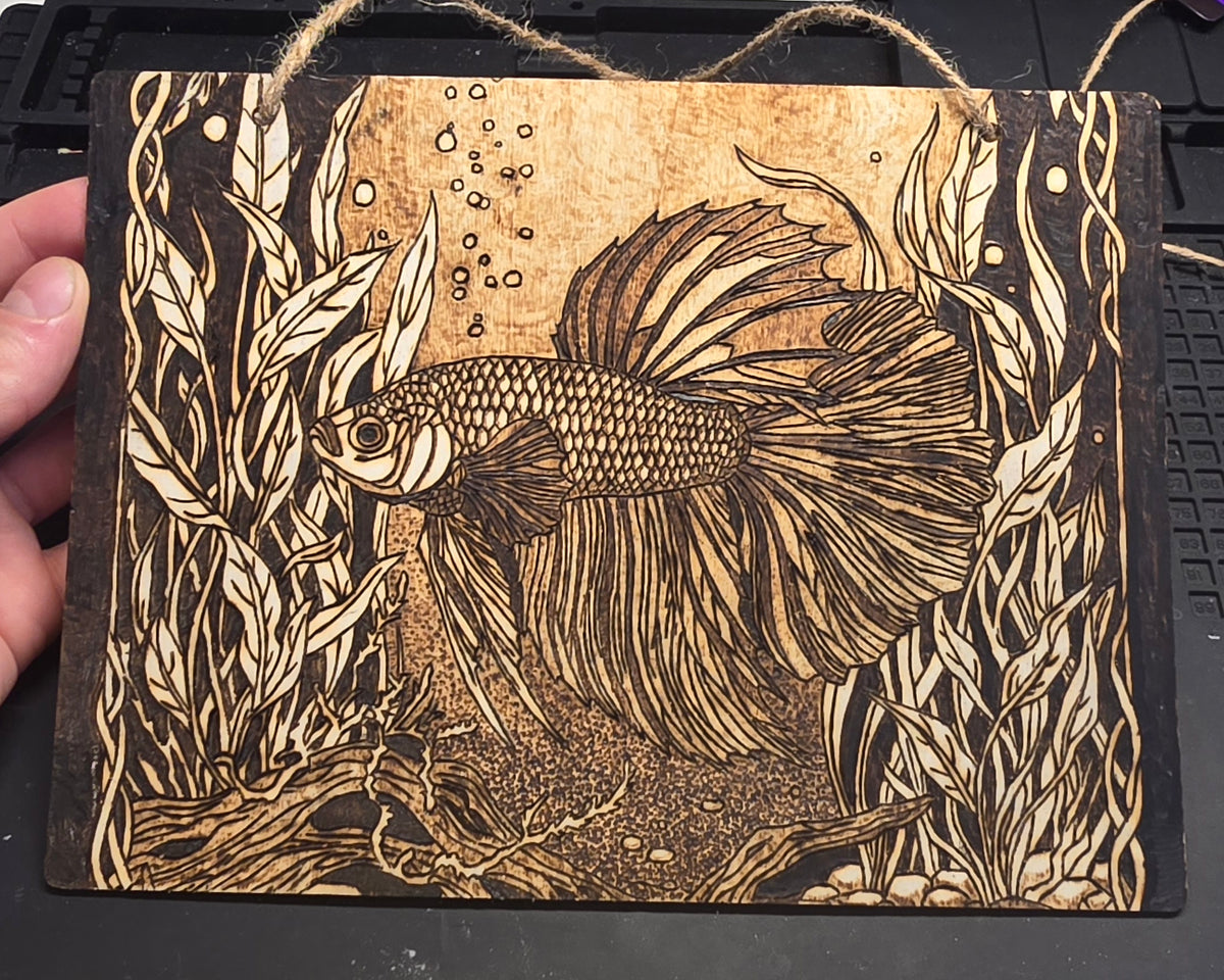 Betta fish wall art